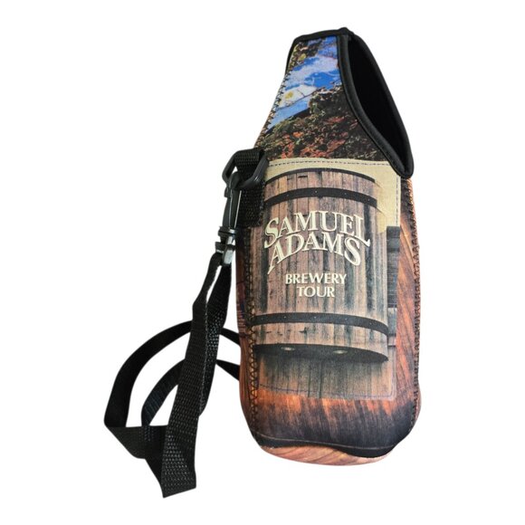 Sam Adams Brewery Tour Growler Carrier Adj Strap Neoprene Beer Carrier 64 oz - Picture 5 of 8